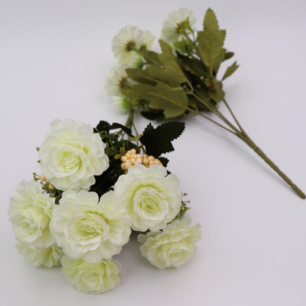 1 Bunch Artificial Peony Silk Flower Bridal Bouquet Garden Decor