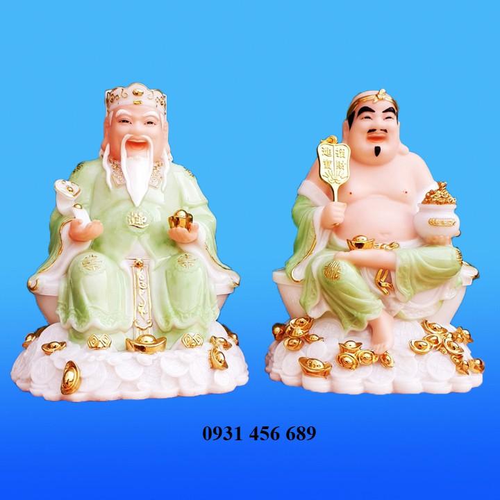 Tượng Thần Tài Thổ ĐỊa mẫu mới nhất màu Xanh Lam cao 20cm