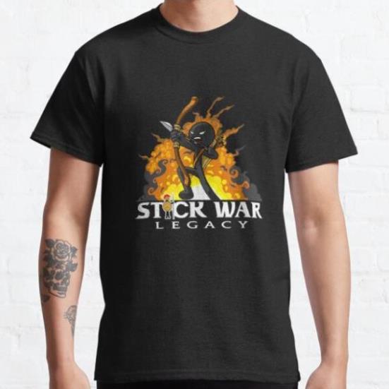HOTÁo thun game Stick War: Legacy -màu trắng cực ngầu đẹp giá rẻ hình in đẹp chất áo mát