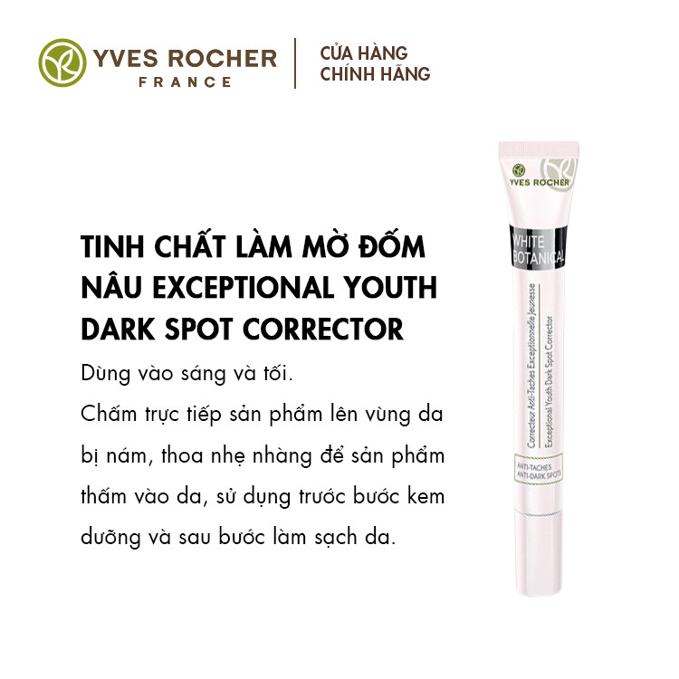 Tinh Chất Làm Mờ Đốm Nâu Yves Rocher Exceptional Youth Dark Spot Corrector 14ml