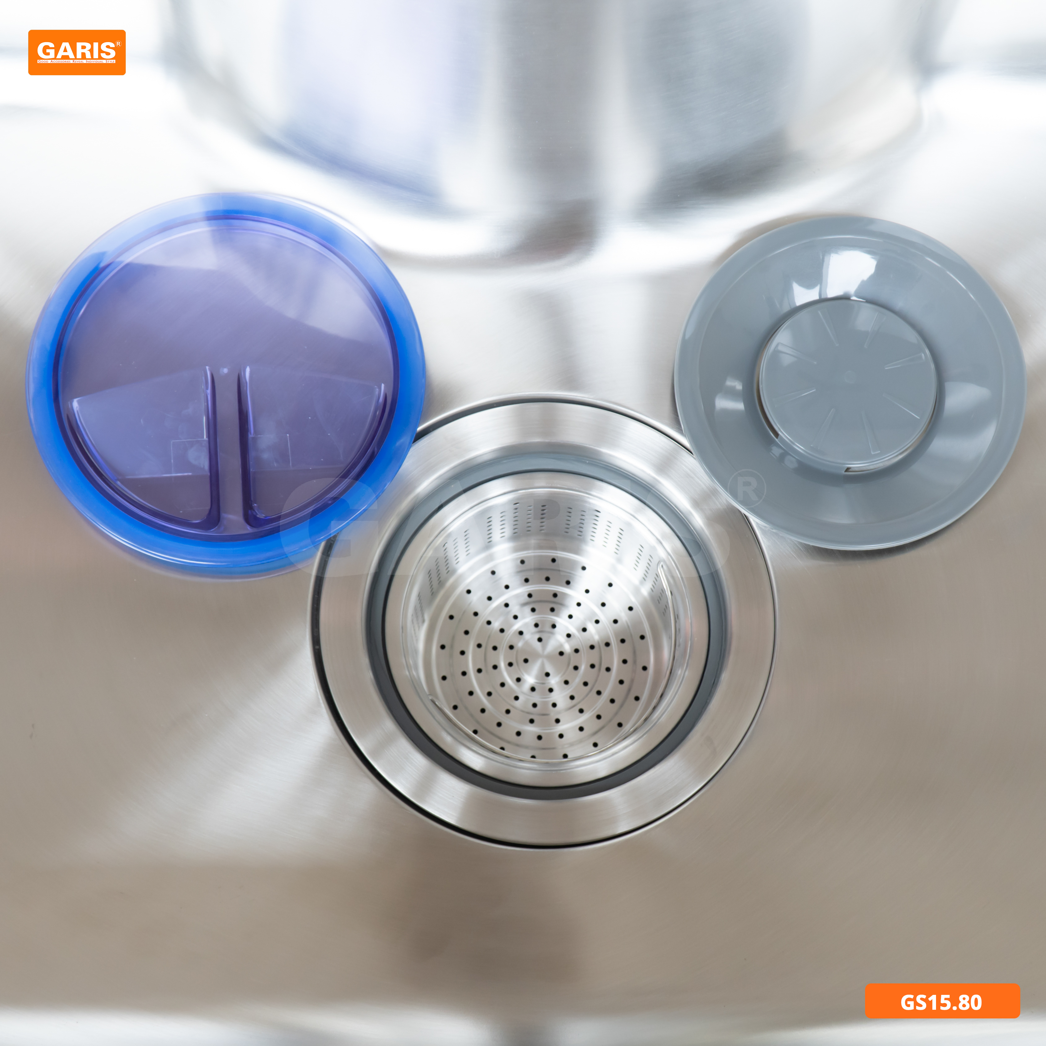 Chậu rửa 1 hố to kiểu Nhật Bản, inox 304 Garis GS15.80