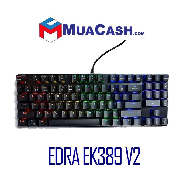 Bàn phím Edr EK389 V2 Blue/Brown/Red sw (Outemu/Led Rainbow/USB)