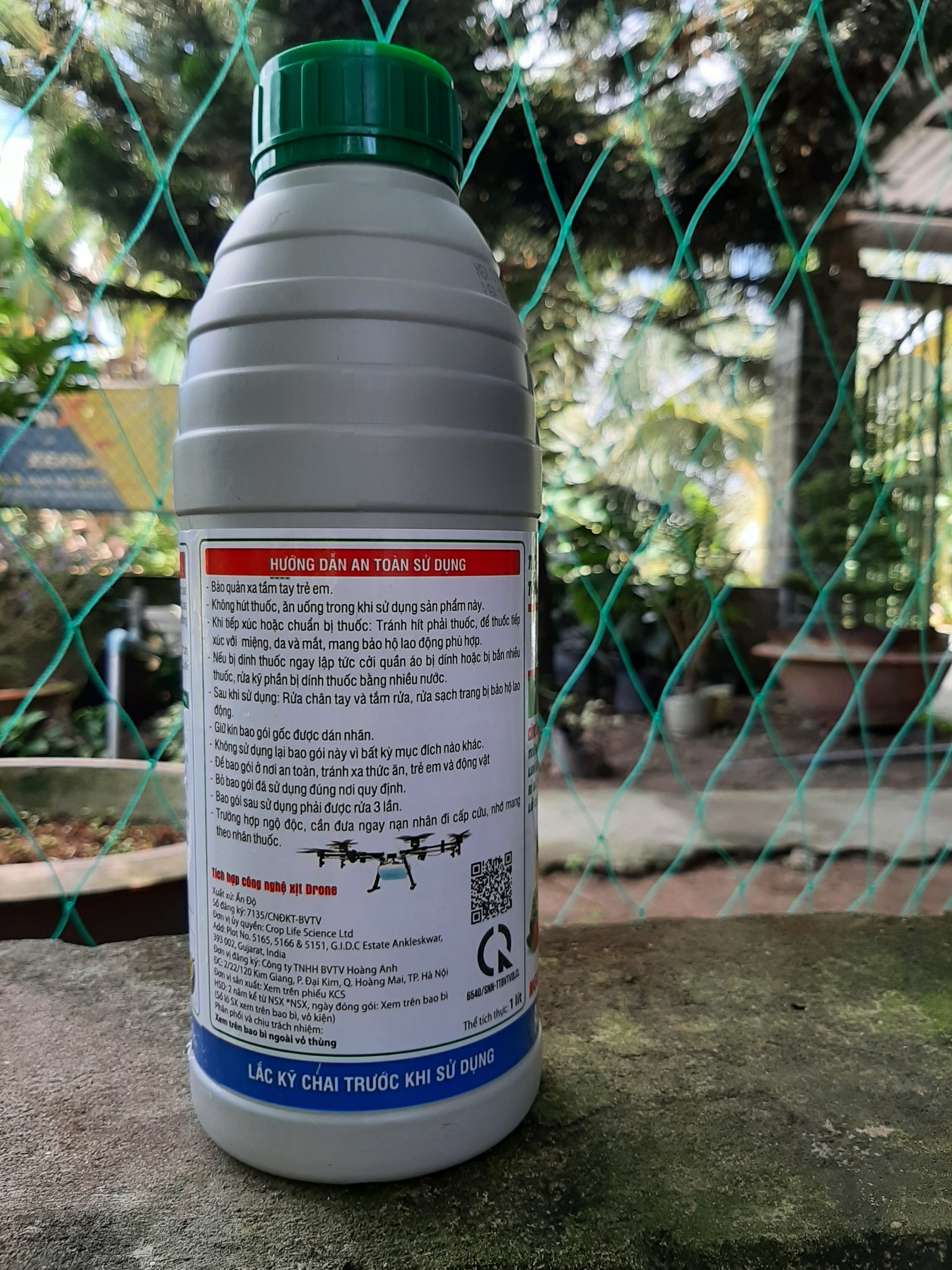 HoangANhVIL nguyên liệu Ấn Độ chai 1 lít trừ bệnh đạo ôn, đốm vằn, lem lép hạt, nám trái, thán thư, rỉ sắt, nấm hồng, sương mai, phấn trắng