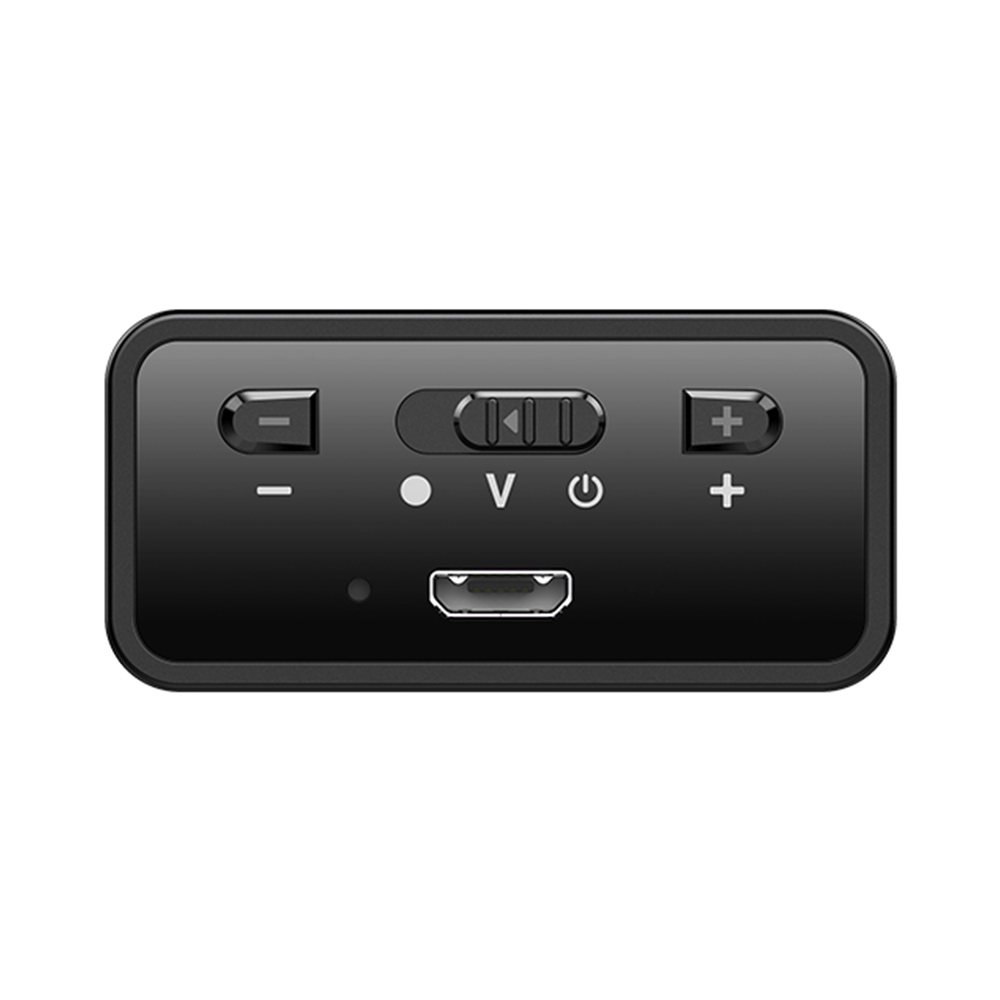 Máy ghi âm nhỏ Q65 Hình chữ nhật Dictaphone nghe nhạc MP3 Sạc USB phát lại giọng nói Đen