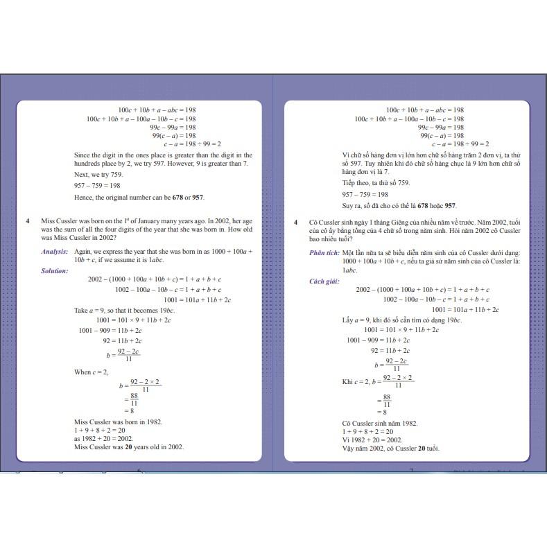 Sách Đánh Thức Tài Năng Toán Học 4 &amp; 5 ( Bộ 2 cuốn, 10 - 13 tuổi )
