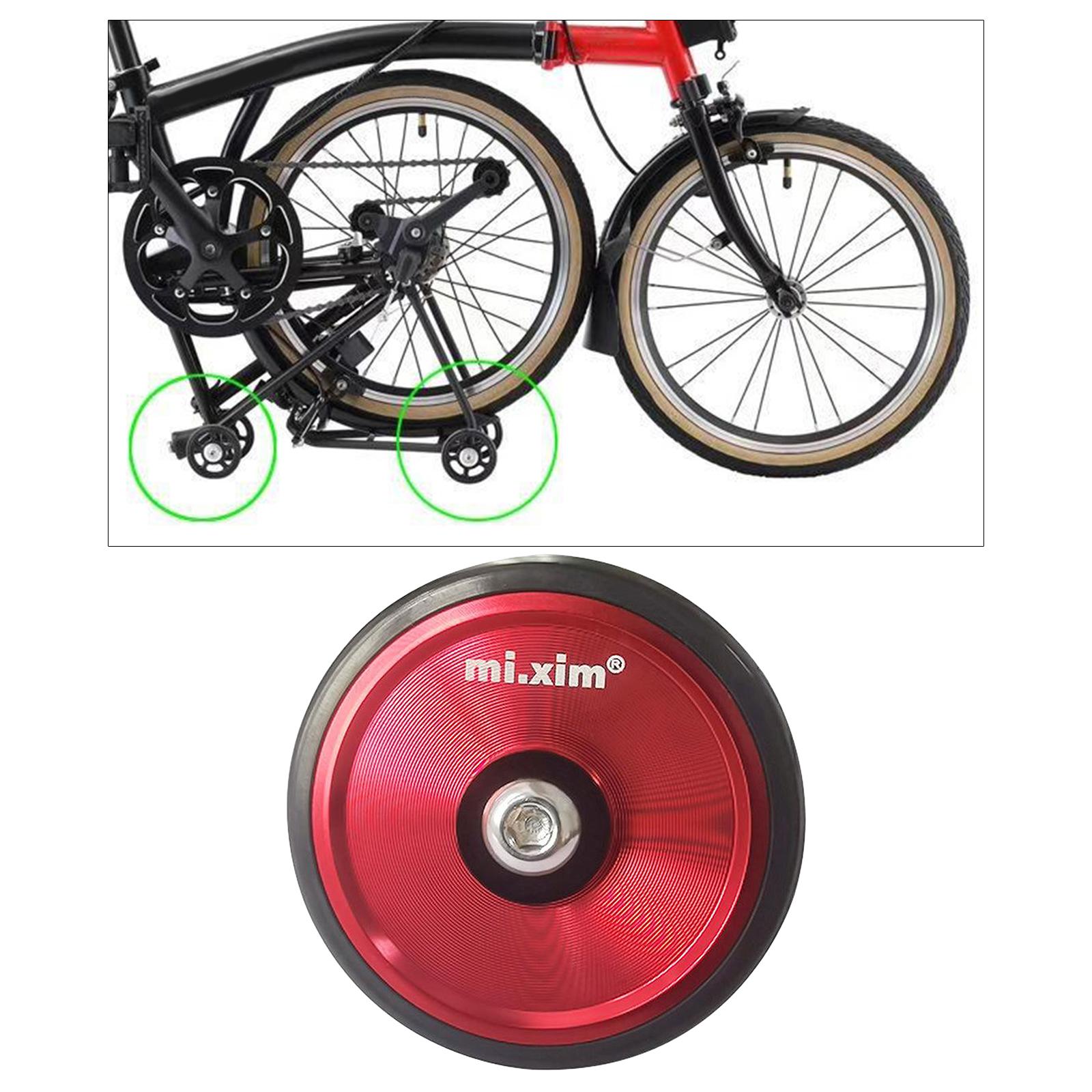 Folding Bike Easy Wheels Foldable Bicycle Transportation EZ Wheel Red