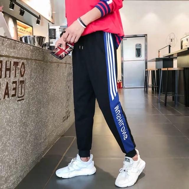 Quần Jogger Da Cá &quot;Đen Xanh