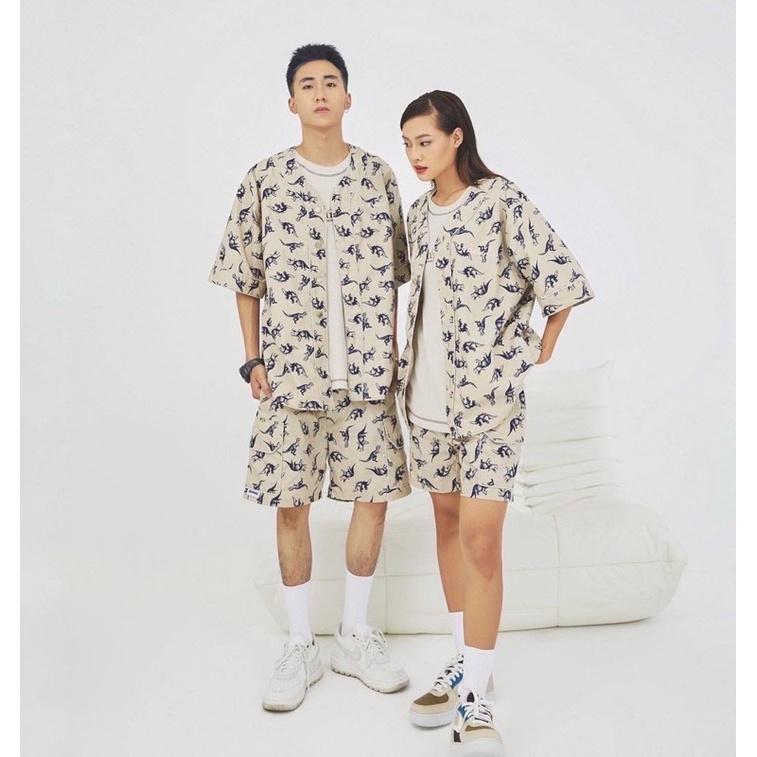 Set Áo Bóng Chày Khủng Long  và Quần shorts UNISEX - OHNIL