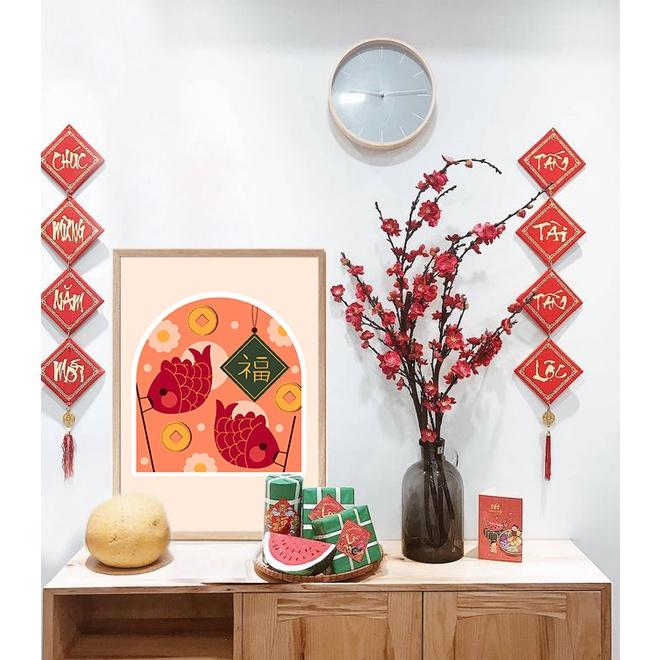 Tranh Tết, Tranh canvas decor ngày Tết