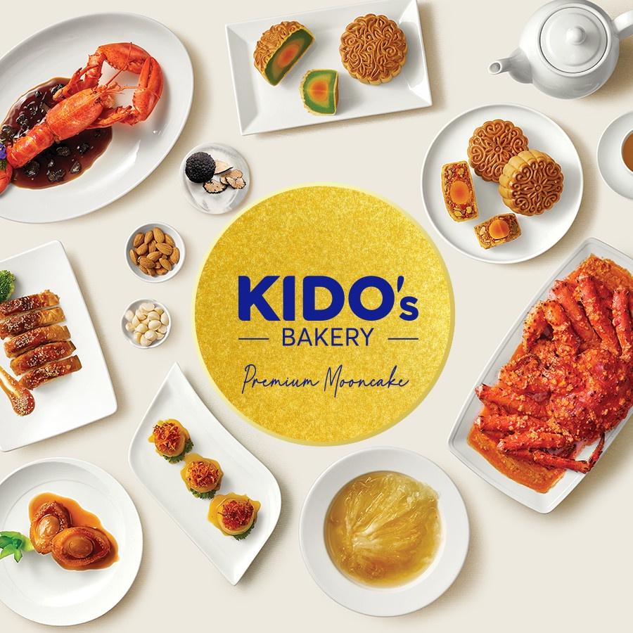 Bánh Trung Thu KIDO's Bakery - Hộp 4 Bánh Đỏ Sang Trọng -180g/bánh