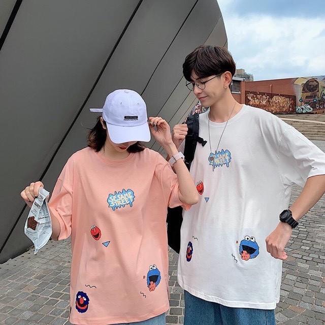 Áo thun tay lỡ form rộng unisex Be Yourself - Kaws Ulzzang