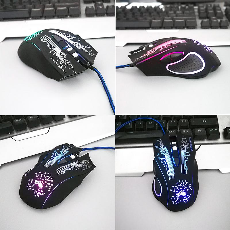 6D USB Chuột Chơi Game Có Dây 4000DPI 6 Nút Quang Chuyên Nghiệp Pro Game Thủ Chuột Chuột Máy Tính Dành Cho Máy Tính Laptop trò Chơi Chuột UM