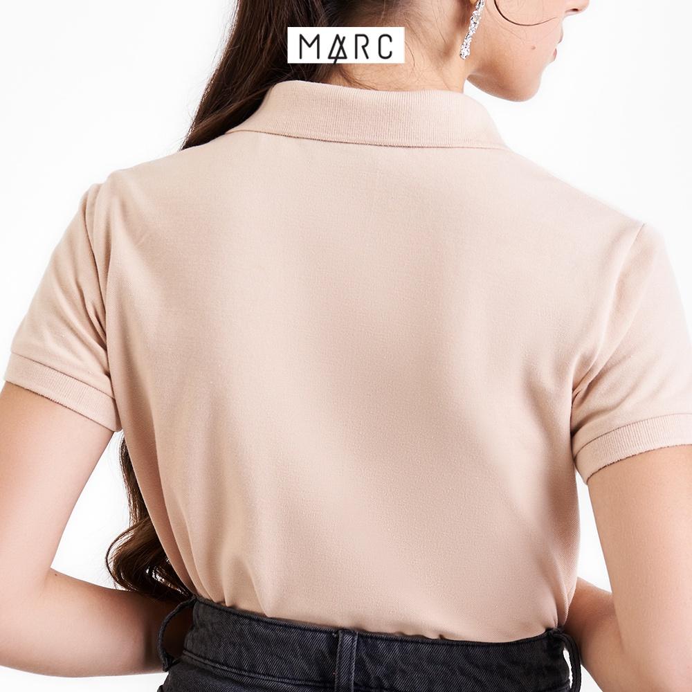 Áo thun polo nữ MARC FASHION trơn cơ bản basic vải mềm mịn mát CBMH091822