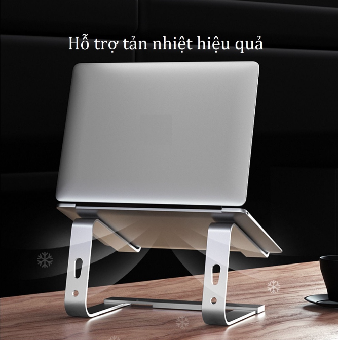 Giá Đỡ Macbook Laptop Nhôm cho máy 11 inch - 17 inch gấp gọn có thể tháo rời kiêm đế tản nhiệt cao cấp