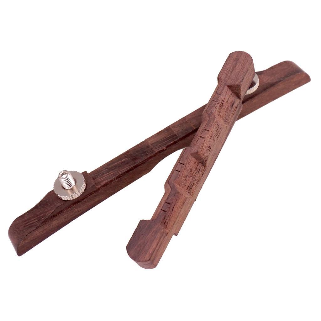 3-5pack Adjustable Rosewood Archtop Guitar Bridge Saddle Mandolin Jazz