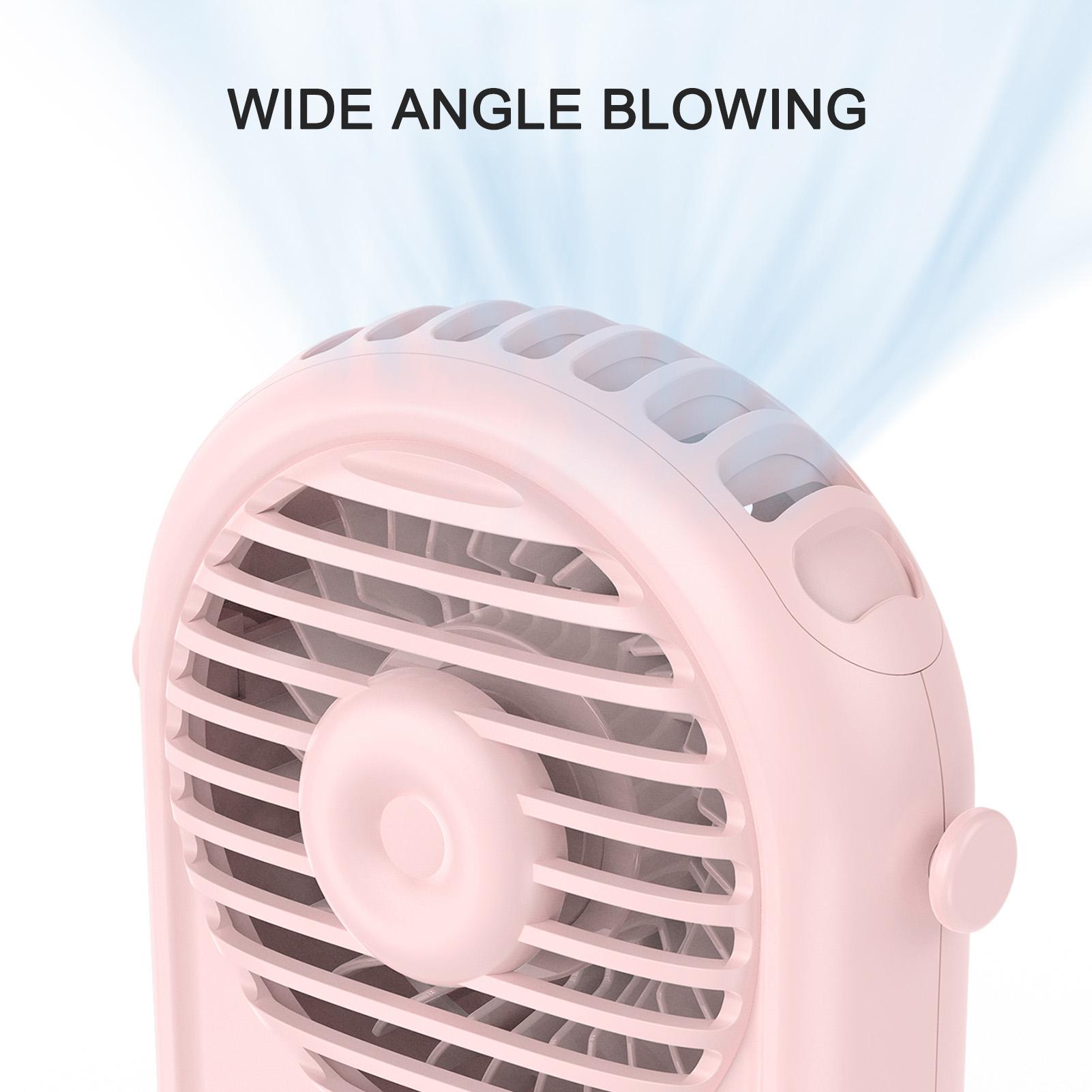 Quạt treo cổ mini có 3 tốc đọ có thể sạc lại Kích thước nhỏ gọn, nhẹ và di động