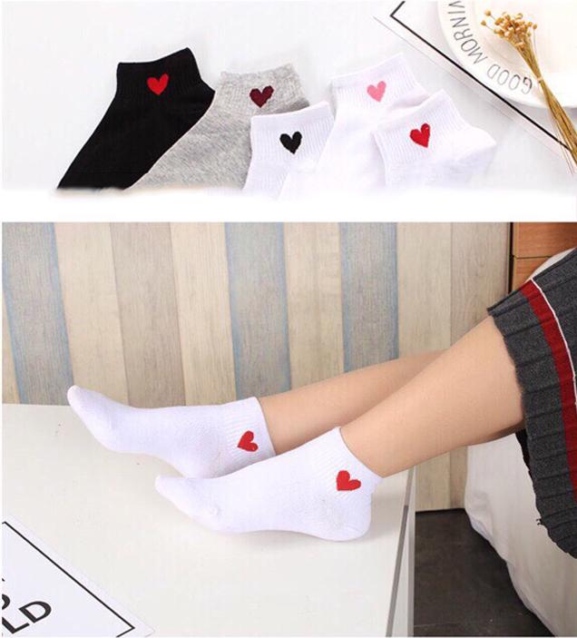 ComBo 10 Đôi Tất Trái Tim Siêu Xinh
