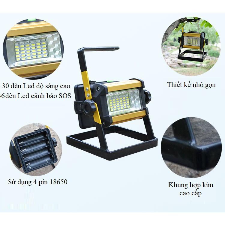 Đèn led siêu sáng sạc điện W807 - 50W