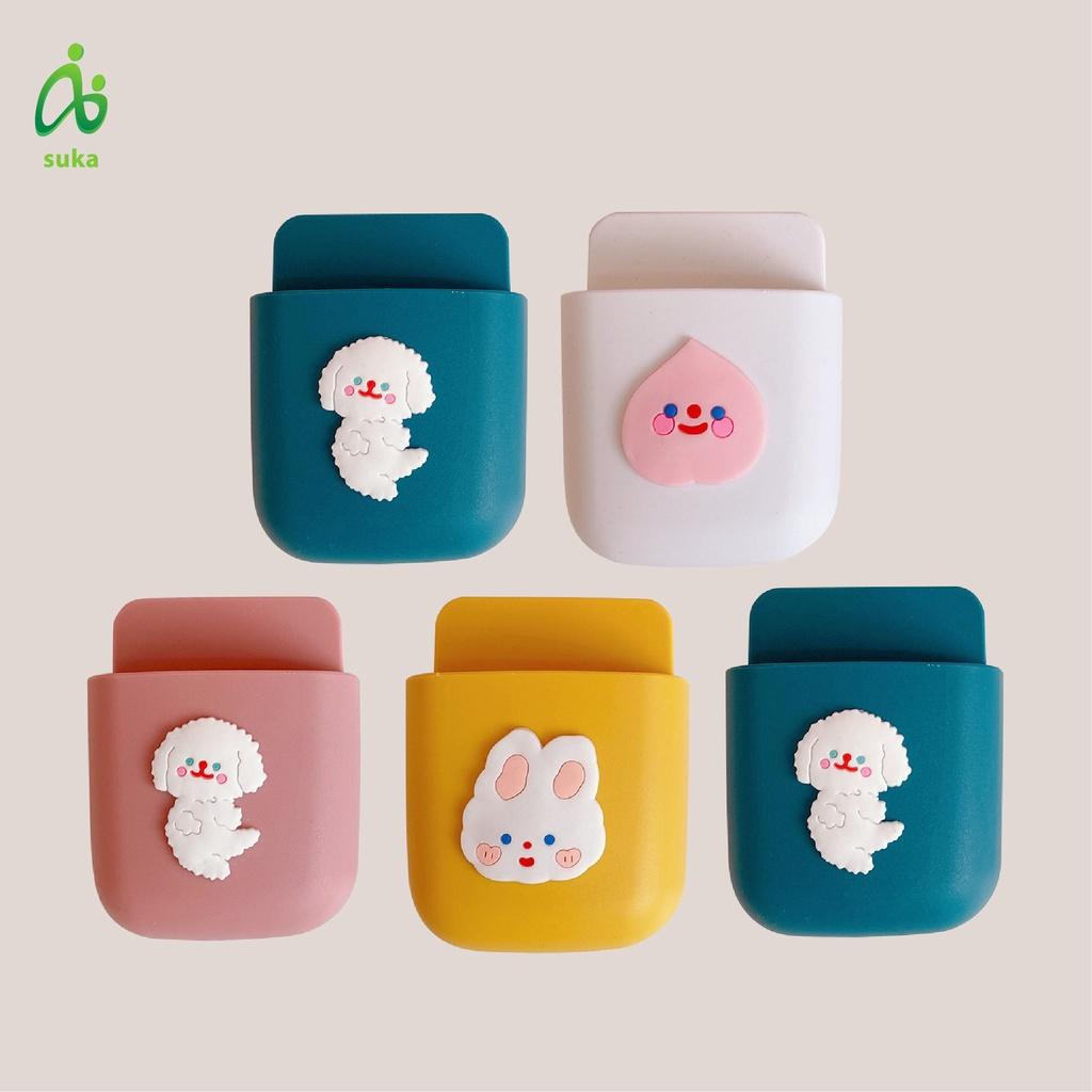 Kệ dán tường đựng điều khiển, điện thoại, đồ cá nhân đa năng tiện dụng dễ thương