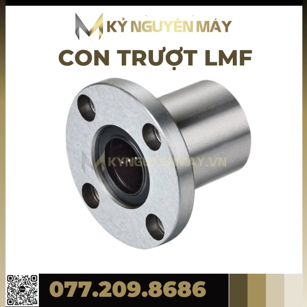Con Trượt LMF6UU, LMF8UU, LMF10UU, LMF12UU, LMF16UU, LMF20UU, Con Trượt Tròn LMF UU, Bạc Trượt LMFUU