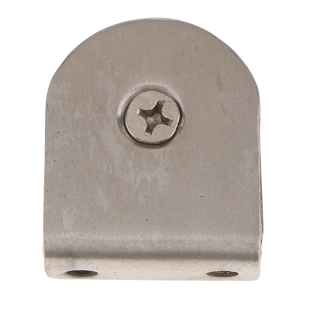 Half Round 6-10mm Glass Panel Clamp Shelf Support Holder Corner Bracket Clip