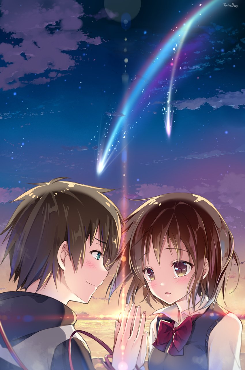 Poster 8 tấm A4 Kimi No Na Wa Your Name anime tranh treo album ảnh in hình đẹp (MẪU GIAO NGẪU NHIÊN)