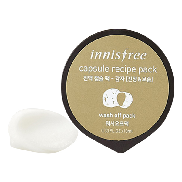 Mặt Nạ Rửa Tăng Cường Dưỡng Ẩm &amp; Làm Mềm Da Từ Khoa Tây Innisfree Capsule Recipe Pack - Potato (10ml)