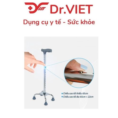 Gậy 4 chân đế thấp LUCASS B-924