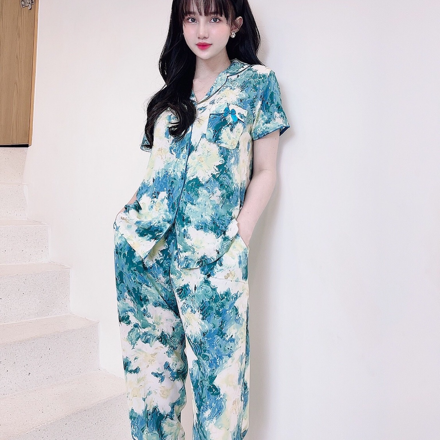 Đồ Bộ Lụa/Lanh/Satin Dài Mặc Ở Nhà Nữ - Bộ Ngủ Nữ Tay Ngắn BabyDoll Mặc Mùa Hè, Nhiều Mẫu Dễ Thương