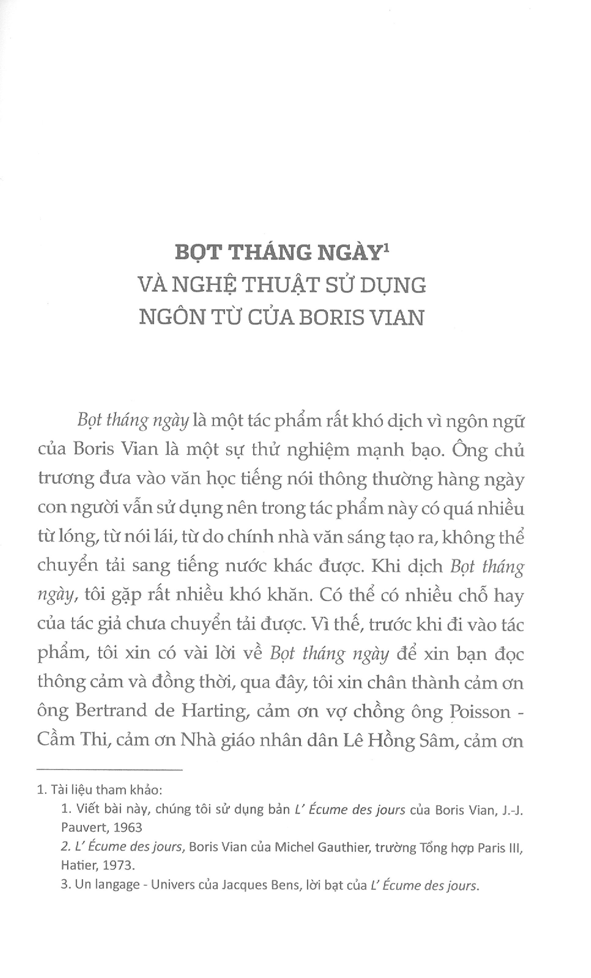 Bọt Tháng Ngày