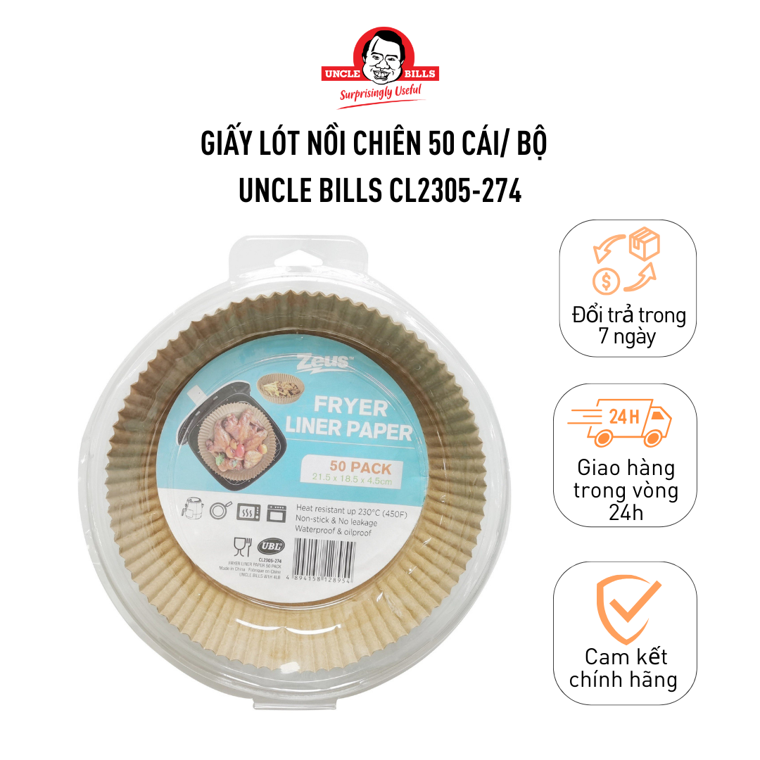 Giấy Lót Nồi Chiên Uncle Bills CL2305-274 - 50 Cái