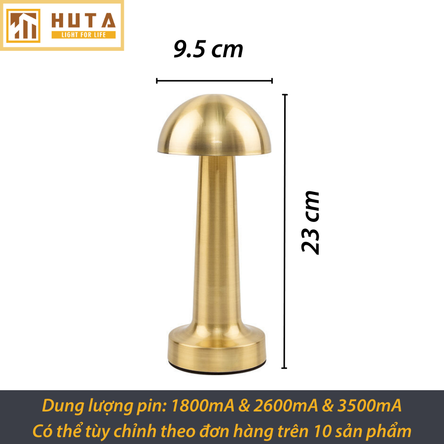 Đèn Led Quầy Bar Bàn Ăn Nhà Hàng HUTA RESNON Cảm Ứng Tích Điện USB Điều Chỉnh Ánh Sáng Vàng Trang Trí Quán Cà Phê Quán Bar