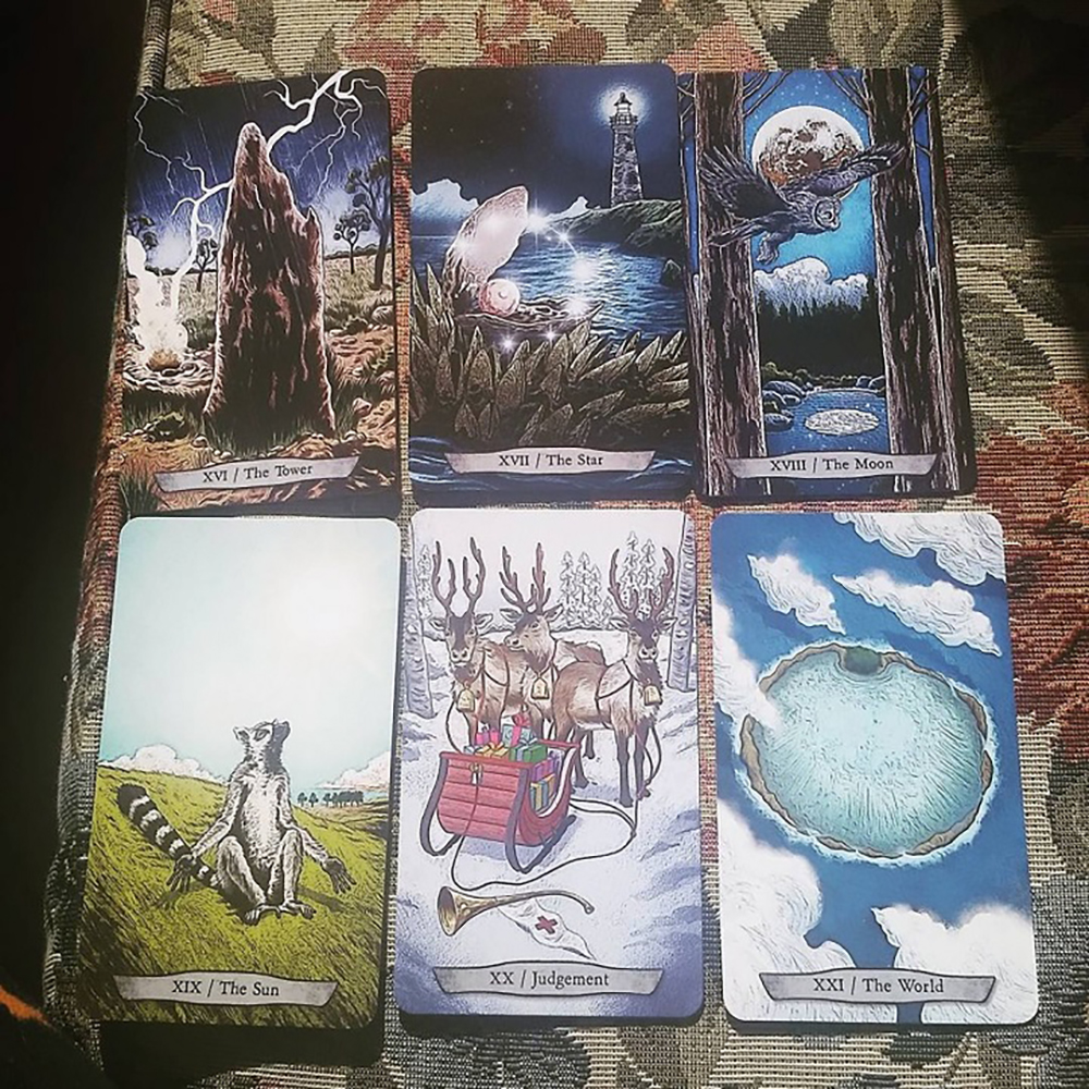 Bộ Bài Animal Totem Tarot 78 Lá Bài Kèm Đá Thanh Tẩy