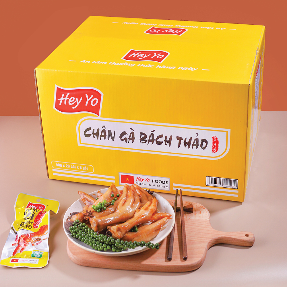 Combo 10 Chân Gà Cay Hey Yo Việt Nam Bách Thảo, Cung Đình thơm ngon chất lượng