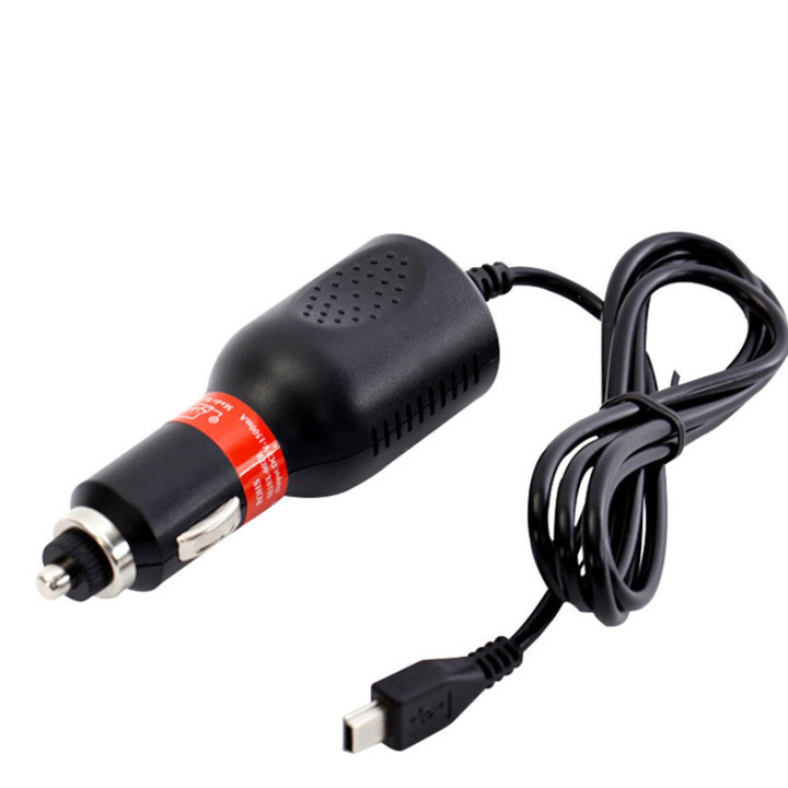 Dây nguồn dùng cho camera hành trình cắm tẩu Mini USB ô tô PS204, Điện áp đầu vào: 12 ~ 24V, Đầu ra USB: DC 5V / 3.0A (Mini 5P 1P+5P-4P_FM)