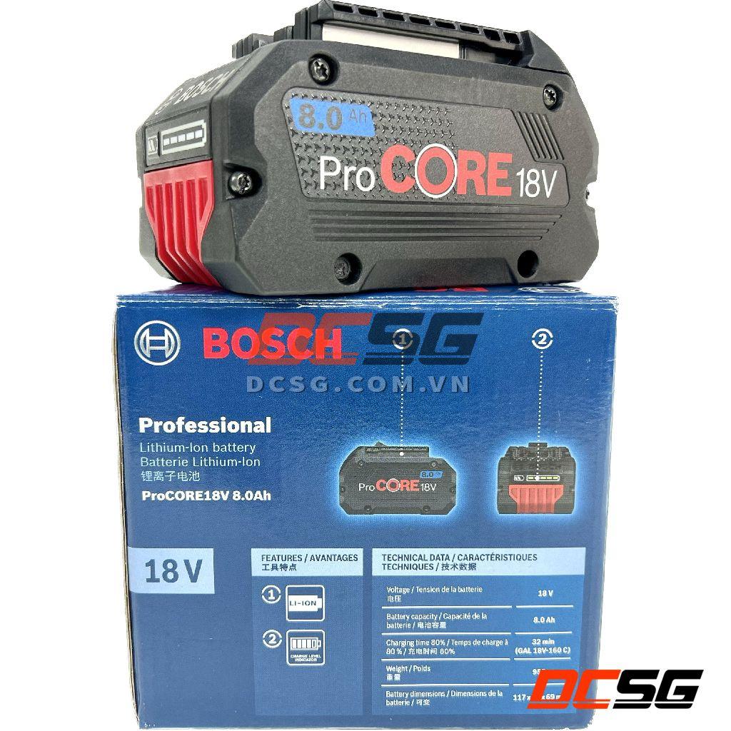 Pin Lithium-ion PROCORE 18V 8.0Ah Bosch 1600A0193N | DCSG