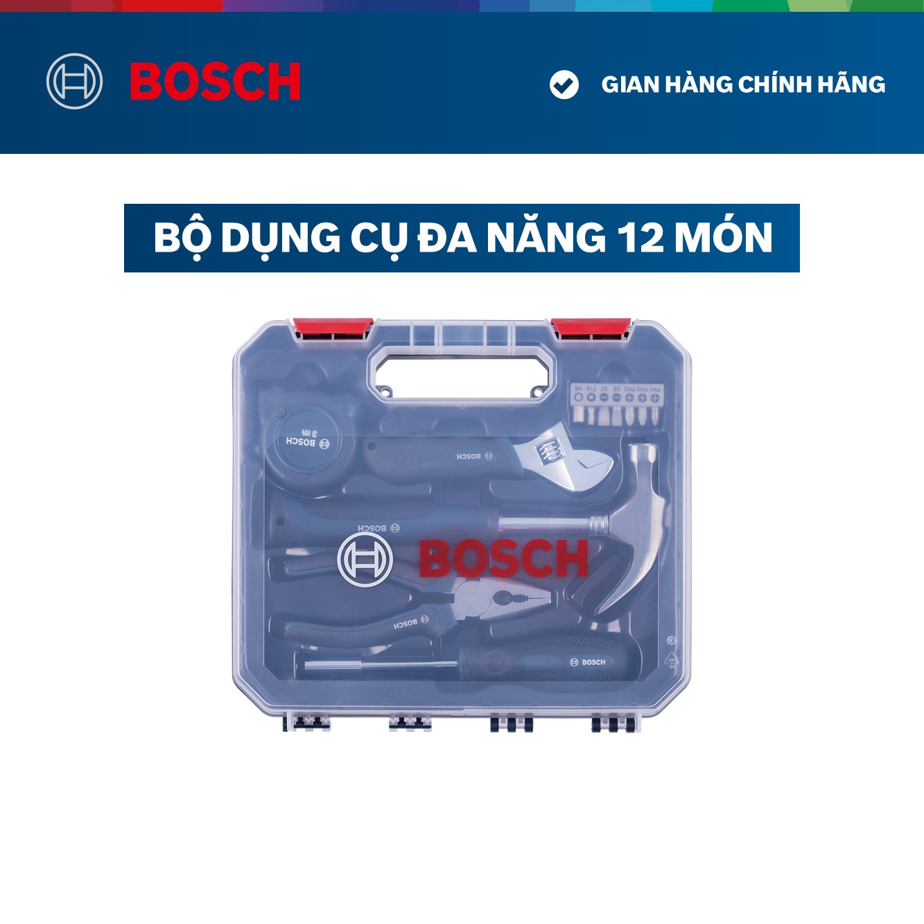 Hình ảnh Bộ Dụng Cụ Đa Năng 12 Món Bosch