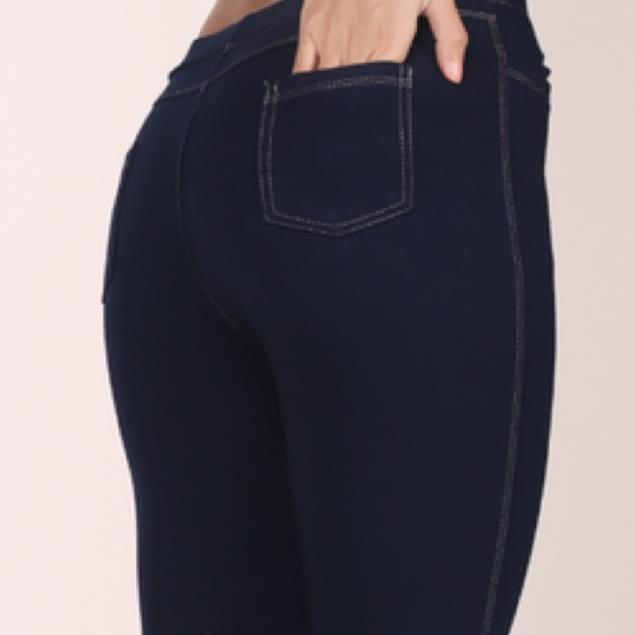 Quần giả jean 4 túi cạp chun siêu xinh xắn