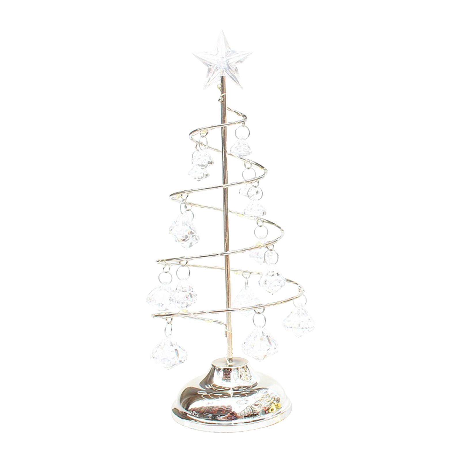 Đèn Cây Thông Noel Nhỏ Kim Loại Xoắn Ốc