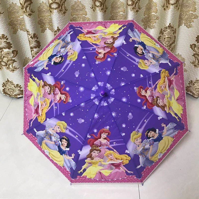 Cây Dù Che Mưa, Nắng Cho Trẻ Họa Tiết Công Chúa Trẻ Trung, Dễ Thương