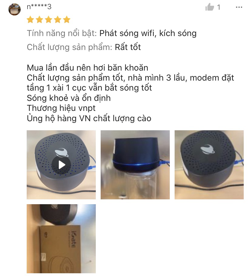 Hệ thống WiFi Mesh VNPT Technology iGate EW12ST chuẩn AC tốc độ cao hàng chính hãng