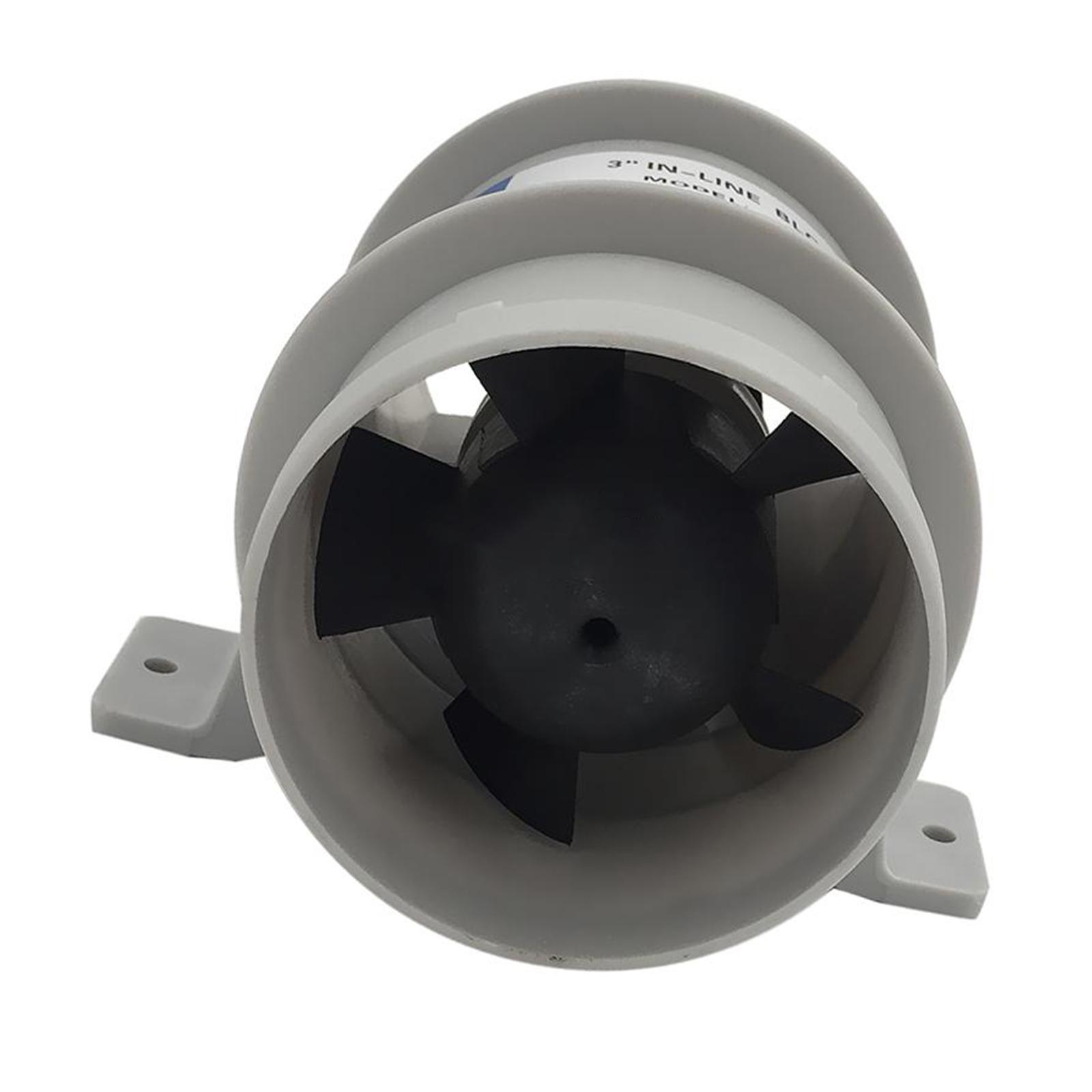 Marine 4" Bilge Blower 12 Water Resistant White Suit Boat