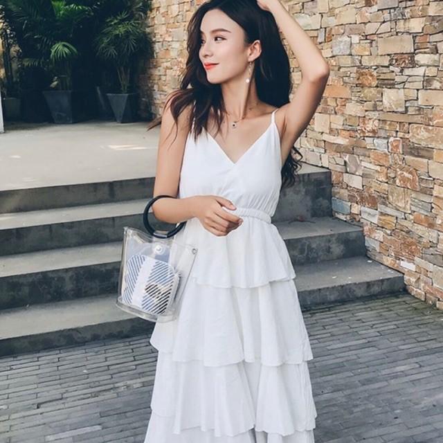 Đầm Suông Dài Tầng Nhiều Màu
