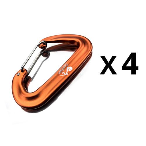 4 Cái/bộ 12KN Nặng Móc Đa Năng Kẹp Móc Khóa Leo Núi Snap Clip Khóa Móc Treo Cho Võng Cắm Trại Đi Bộ Đường Dài