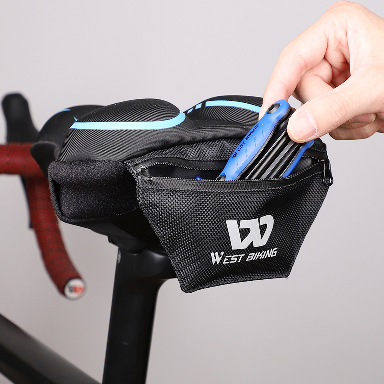 WEST BIKING Đệm Bọc Yên Xe Bằng Silicon Thiết Kế Bọt Biển Chống Thấm Nước Cho Xe Đạp