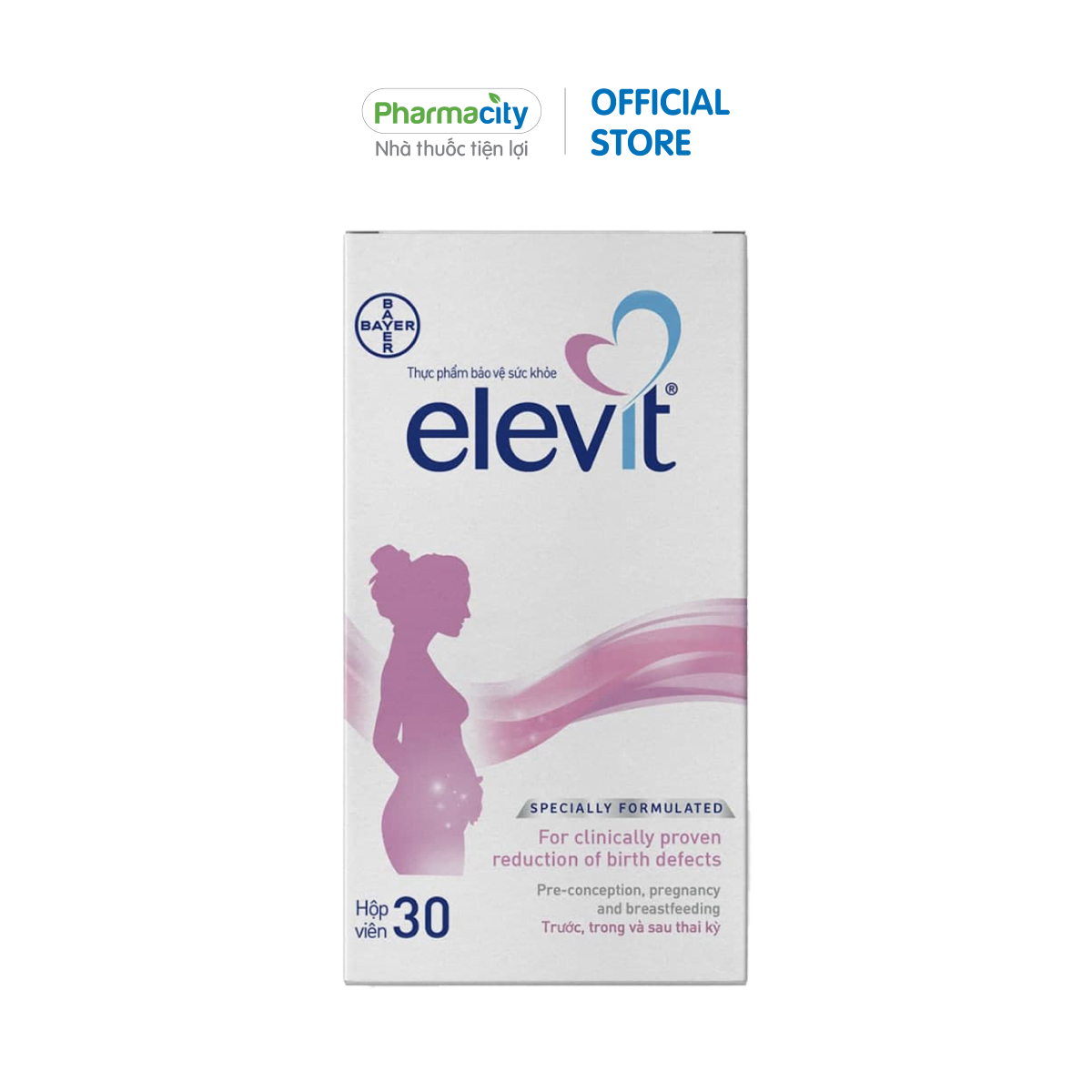 Viên bổ sung vitamin và khoáng chất cho bà bầu Elevit (Hộp 30 viên)