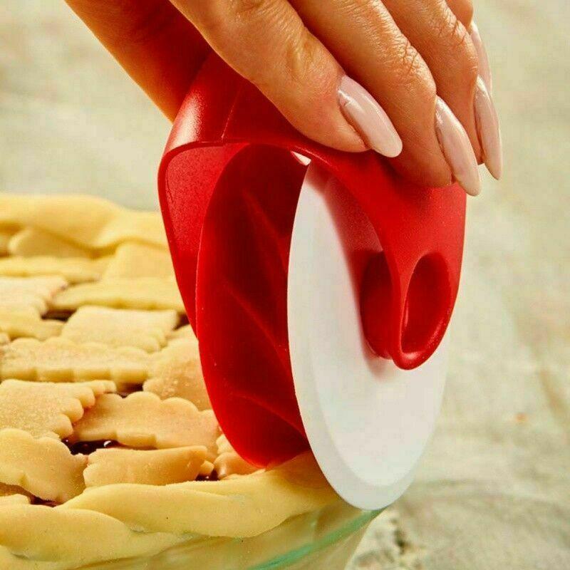 DIY Dough Cutting Tools Pizza Pastry Lattice Cutter Pastry Pie Decor Cutter Plastic Wheel Roller Pie Crust Kitchen Baking Tools
