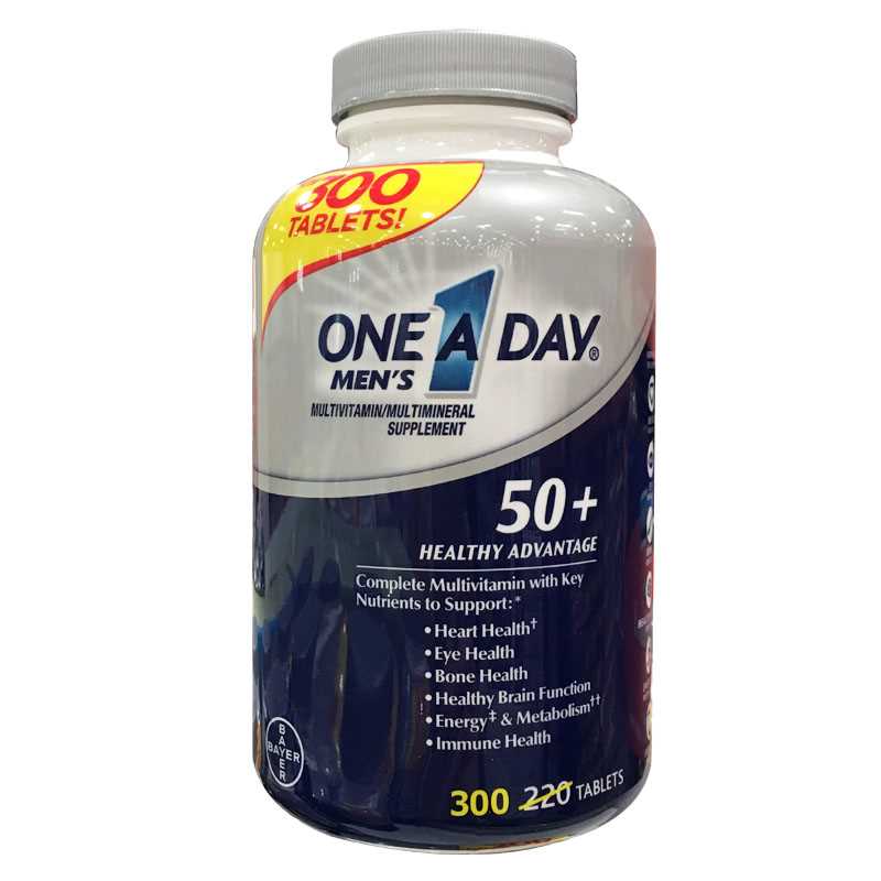Vitamin tổng hợp One A Day Men’s 50+ Multivitamin Healthy Advantage 300 viên Hàng Nhập Mỹ