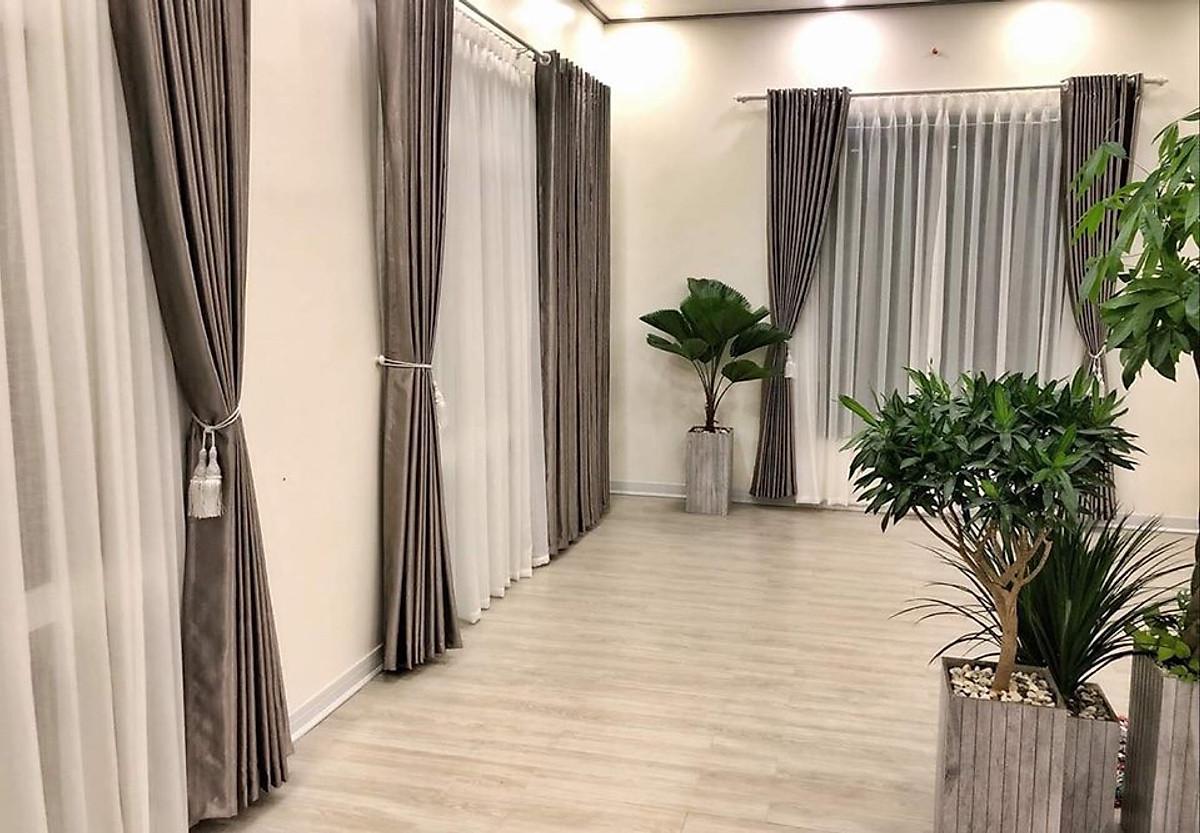 Rèm cửa hiện đại, chống nắng 95%, Rộng 1.3m x Cao 1.8m, có sẵn