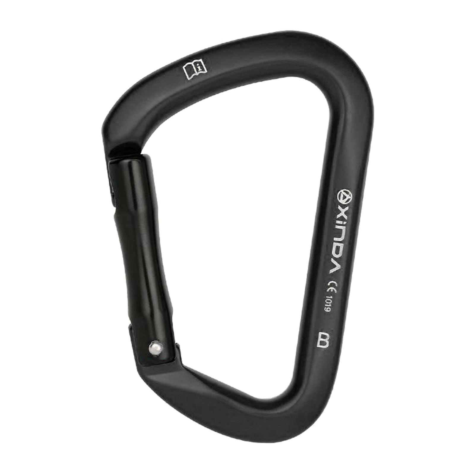 25KN Carabiner Auto Locking Karabiner Clasp Key Chain Equipment Red